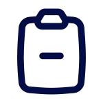 Clipboard Delete SVG Icon